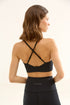 TRIANGLE BRA BLACK ATHLETE AND YOGA BRA